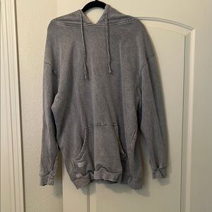 Distressed Gray Simply Southern Oversized Hooded Sweatshirt